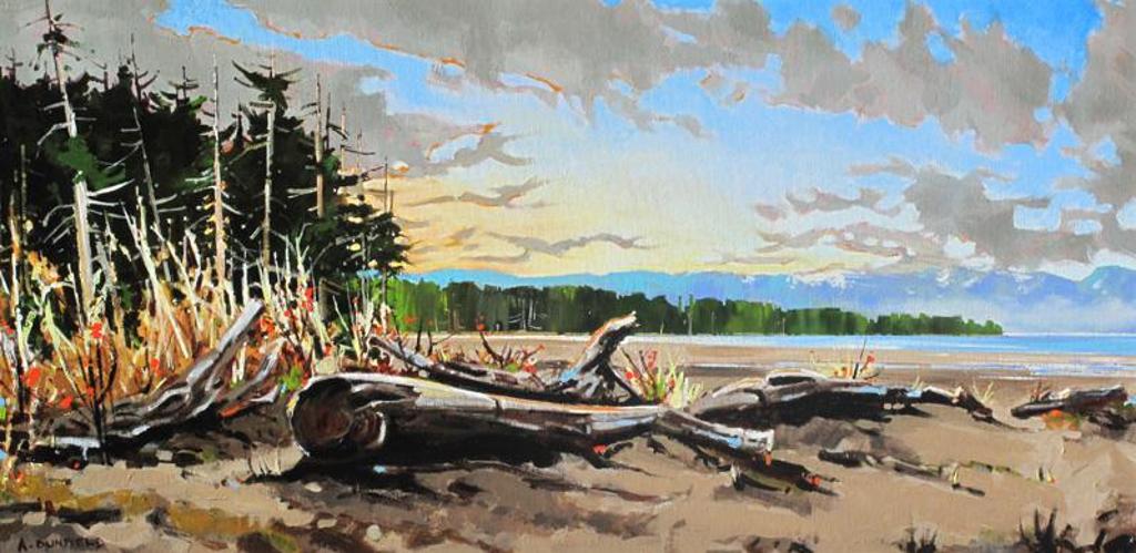 Allan Dunfield (1950) - Beach Walk, Driftwood And Grass (Vancouver Island); 2010
