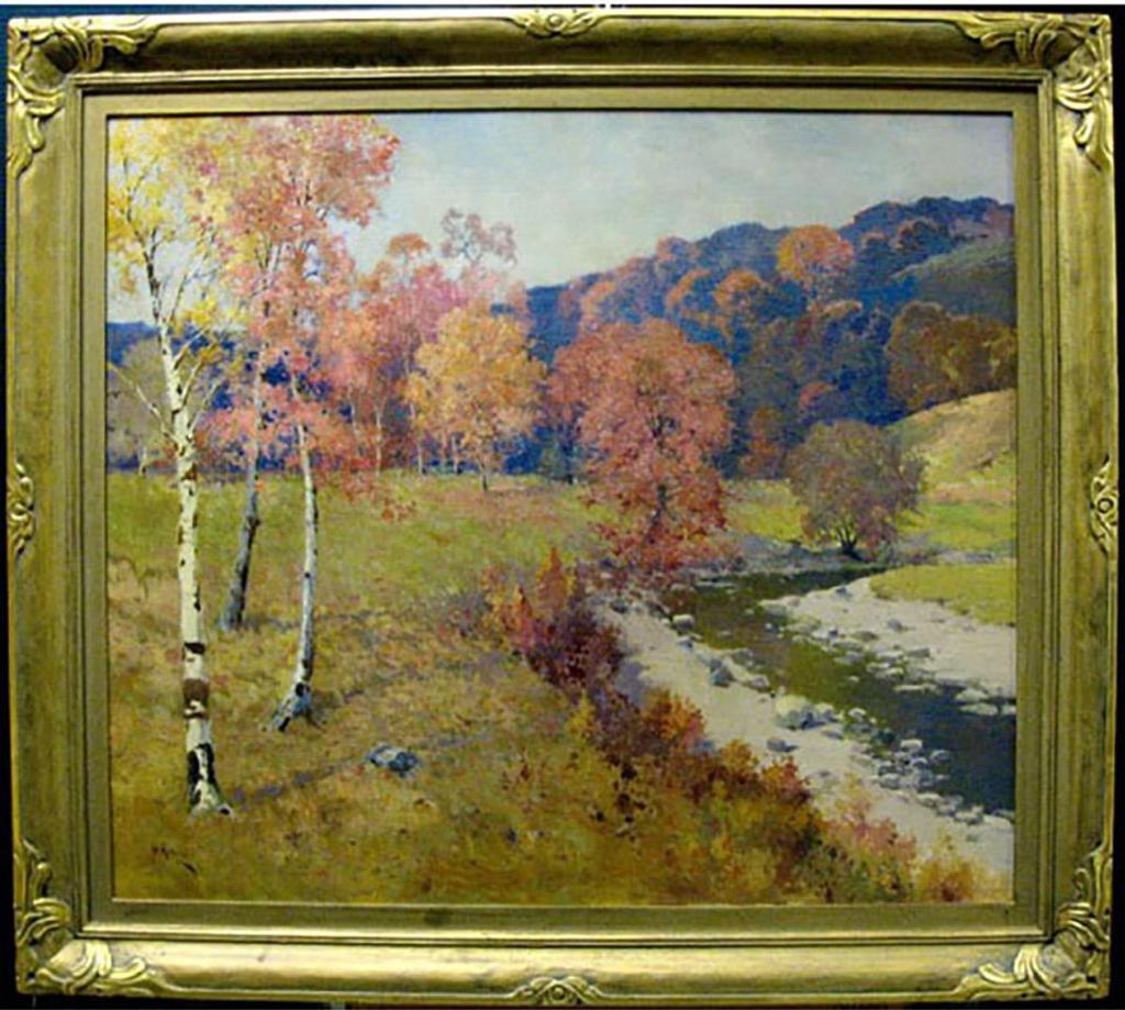 William Robins (1886-1959) - Fall Scene With River