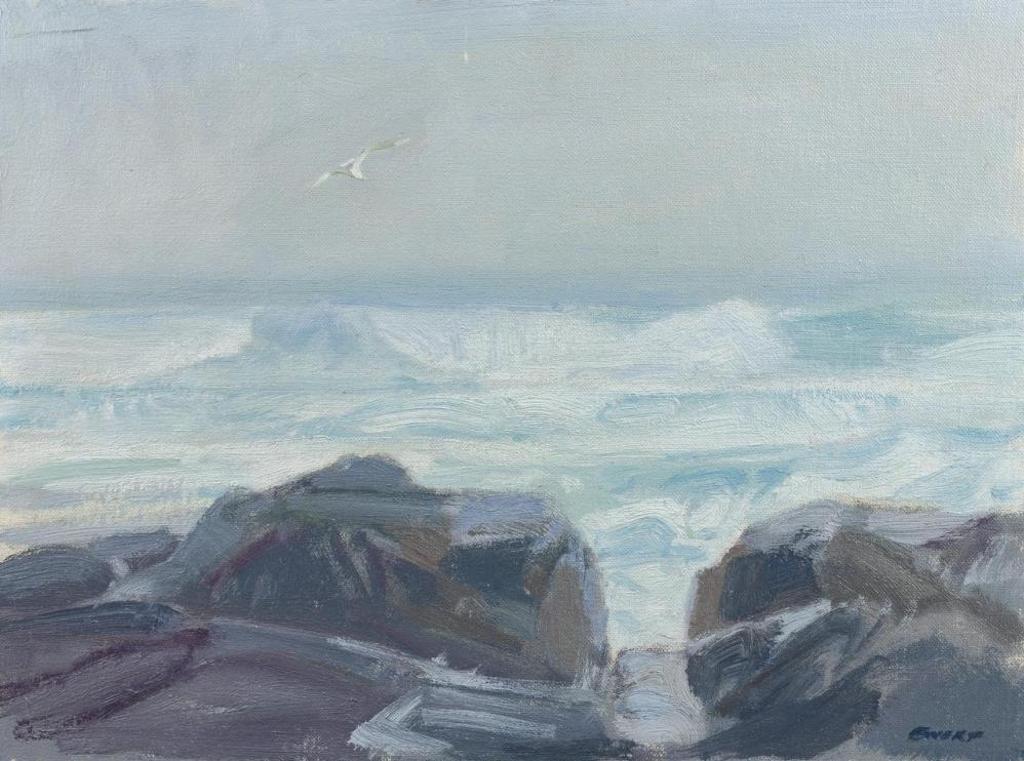 Peter Maxwell Ewart (1918-2001) - Seagull Above the Surf