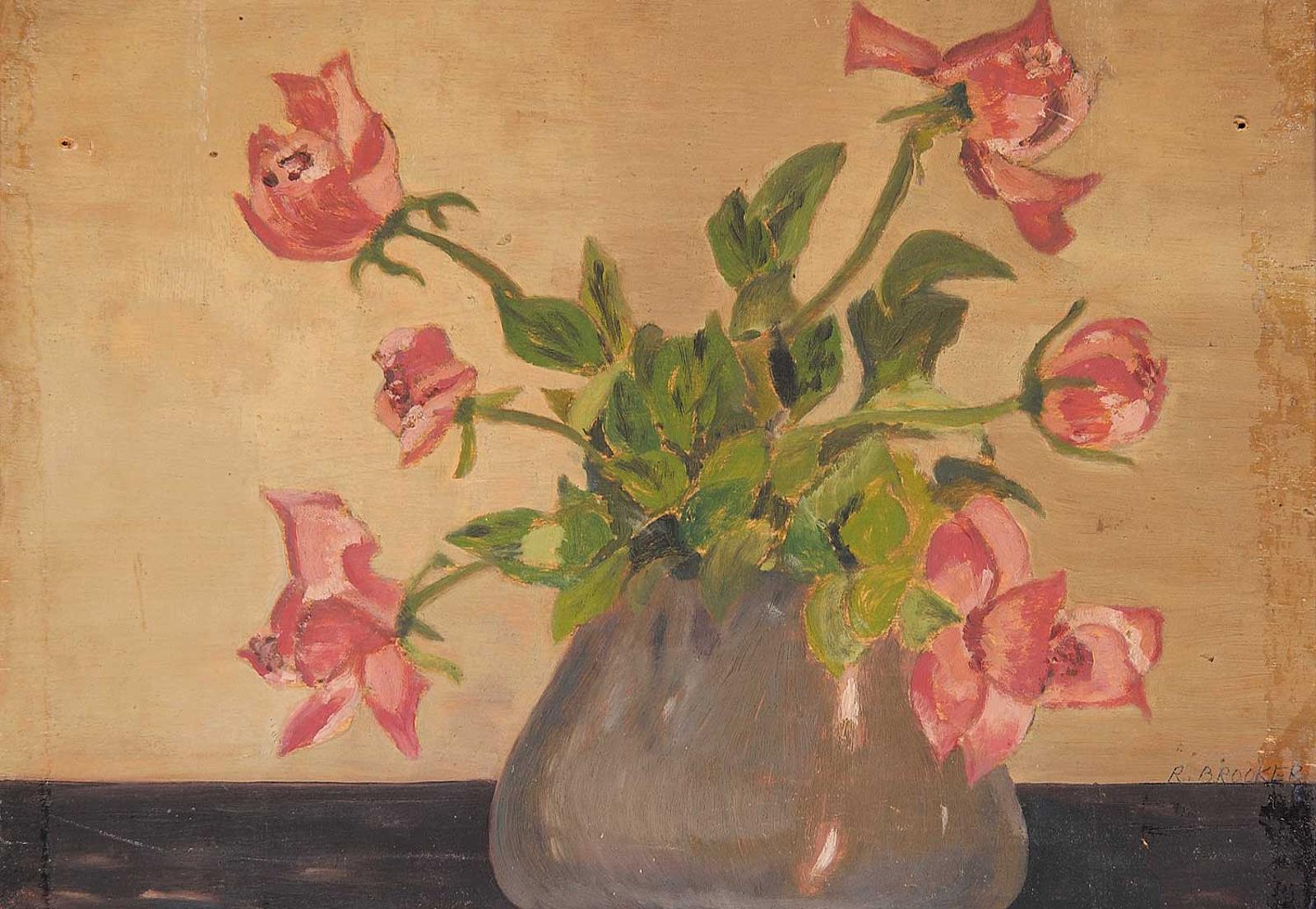 Bertram Richard Brooker (1888-1955) - Untitled - Flowers in a Pot