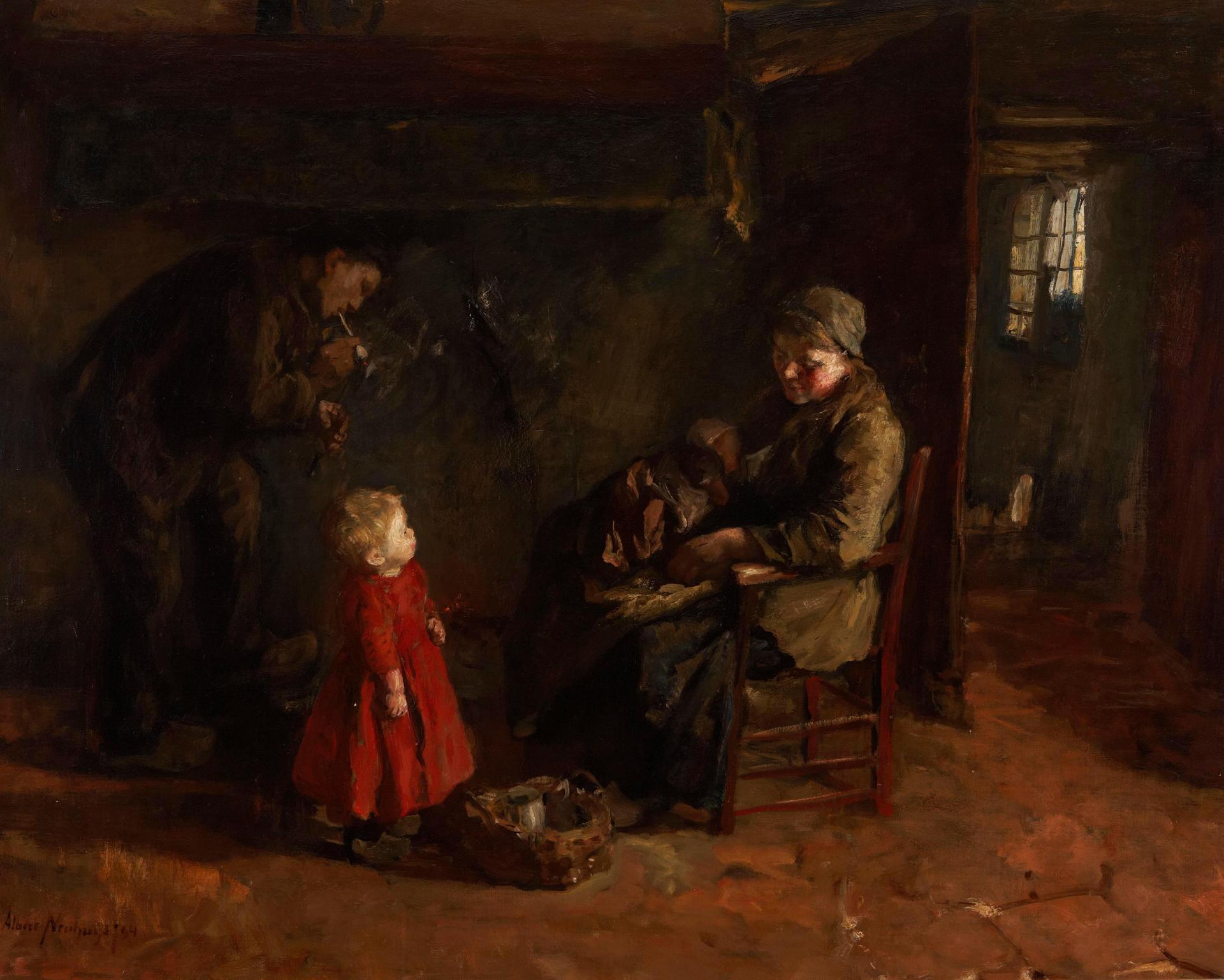 Albert Johan (Jan) Neuhuys (1844-1914) - Nursing time