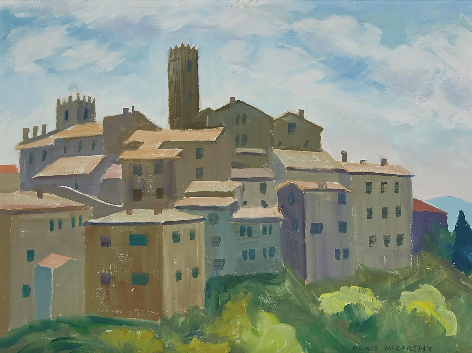 Doris Jean McCarthy (1910-2010) - Hill Town Of Tuscany, S. Basilio Di Bagni