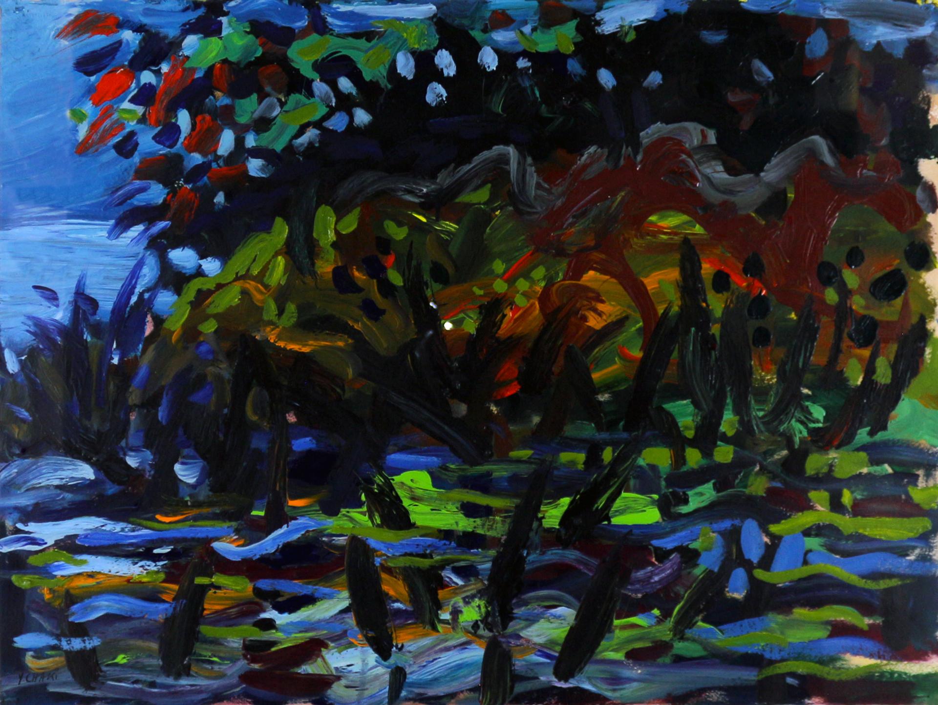 Yehouda Leon Chaki (1938-2023) - Spring Landscape, 015-2, n.d.