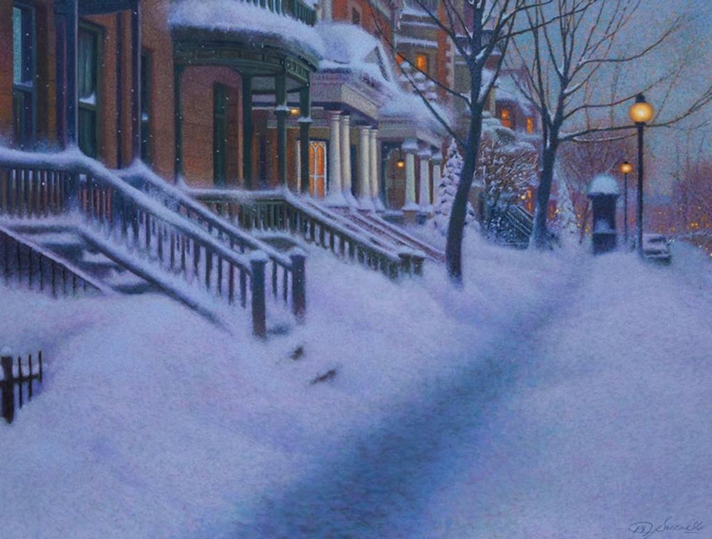 Richard Savoie (1959) - Winter Sidewalk