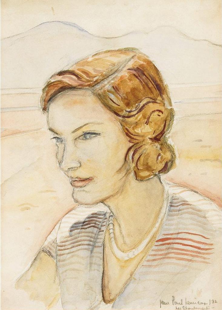Jean Paul Lemieux (1904-1990) - Portrait Of A Young Lady
