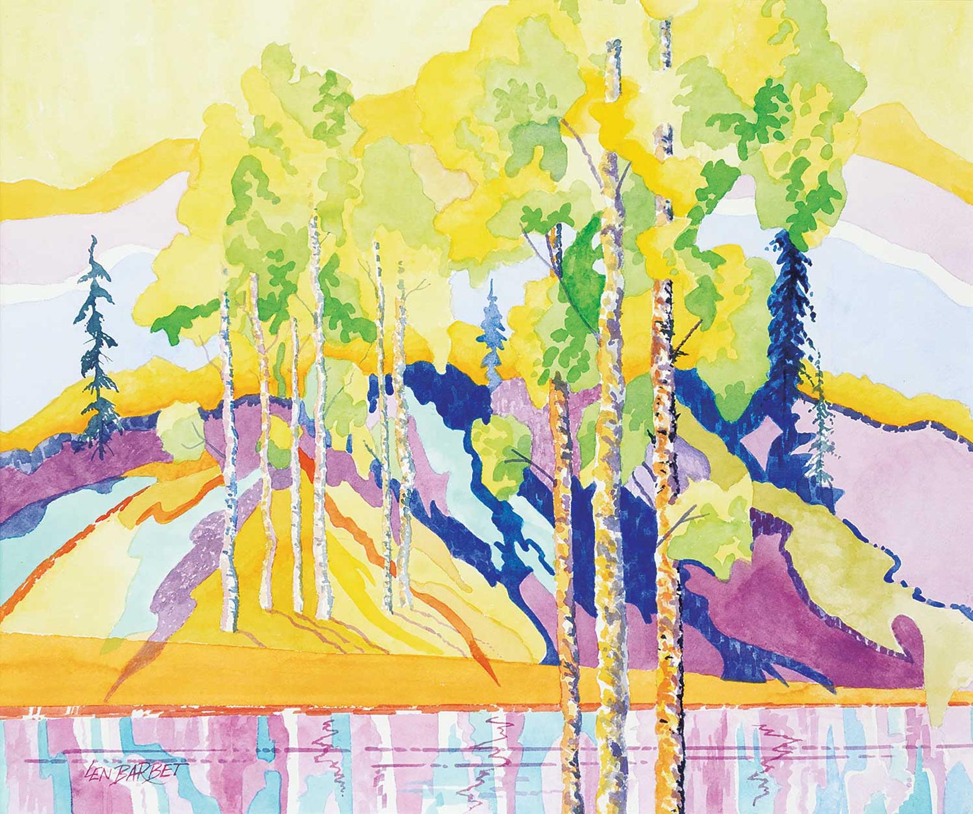 Leonard John George Barbet - Untitled - Colourful Trees