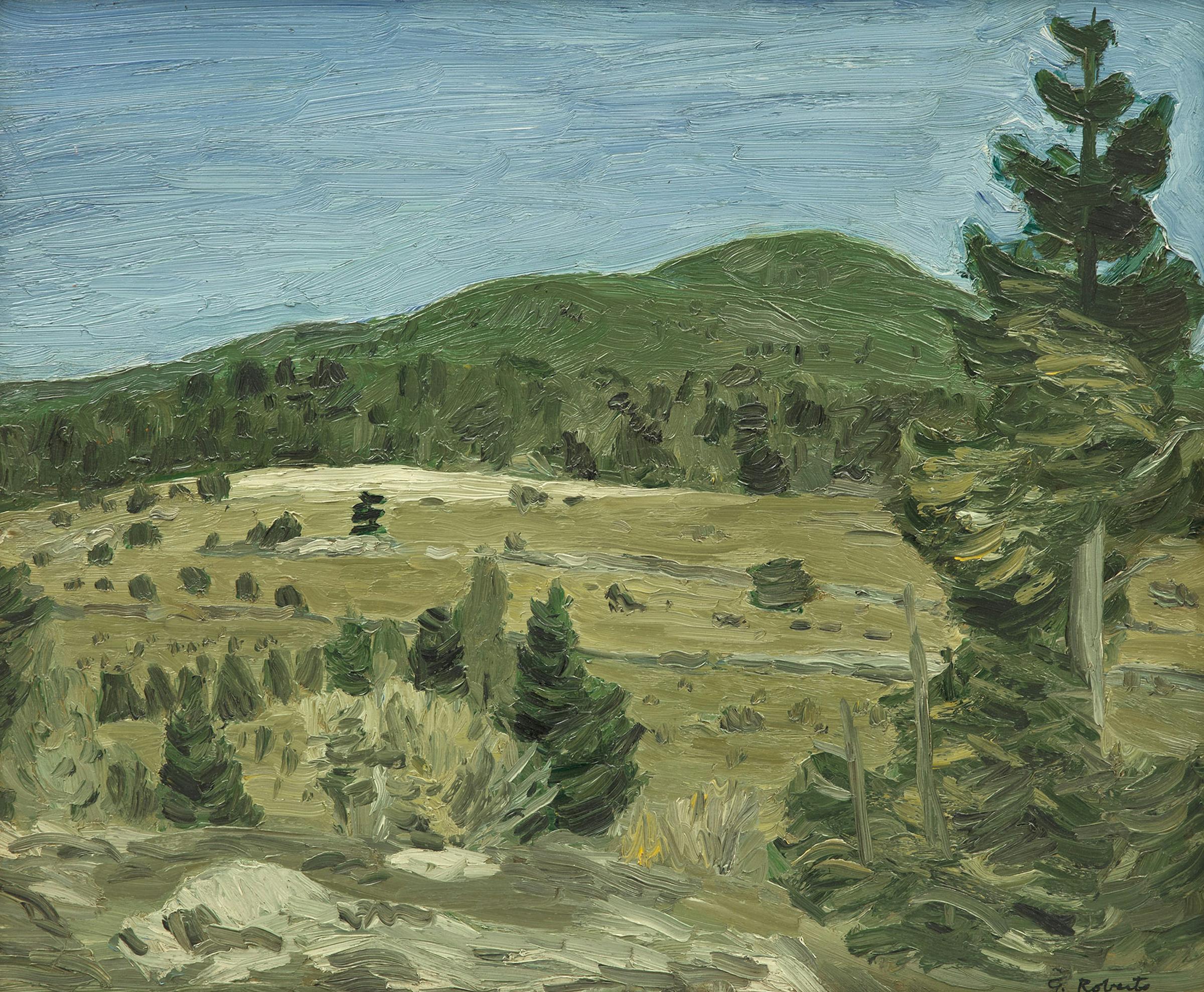 William Goodridge Roberts (1921-2001) - Field and Hills, Bright Day, circa 1947