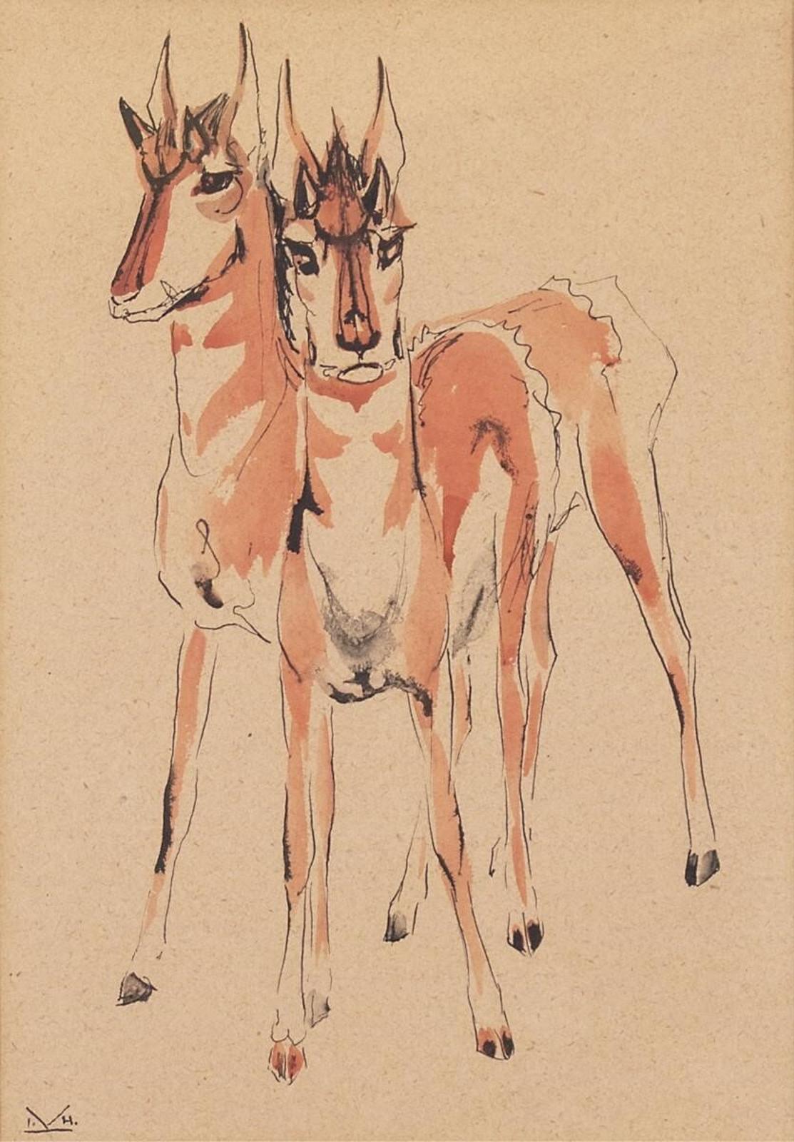 Illingworth Holey (Buck) Kerr (1905-1989) - Pronghorns