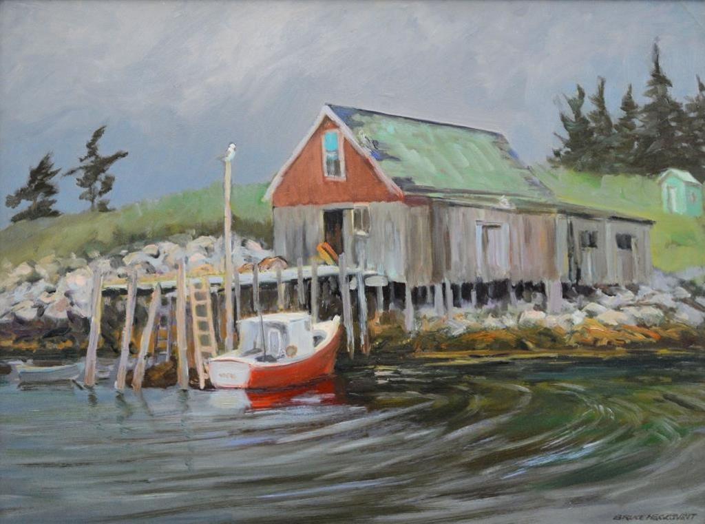 Bruce Allen Heggtveit (1917-2002) - Threatening Weather, Indian Harbour, Nova Scotia