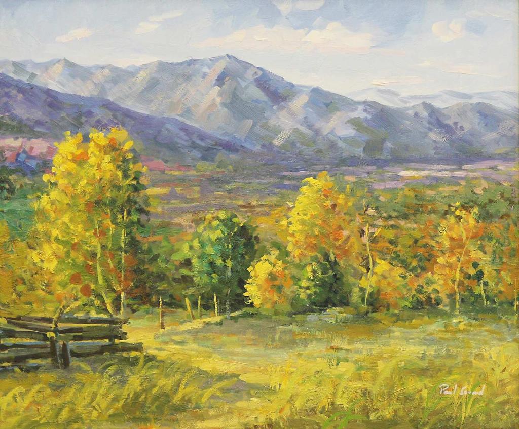 Paul Savard (1950) - Autumn Trees And Mountains