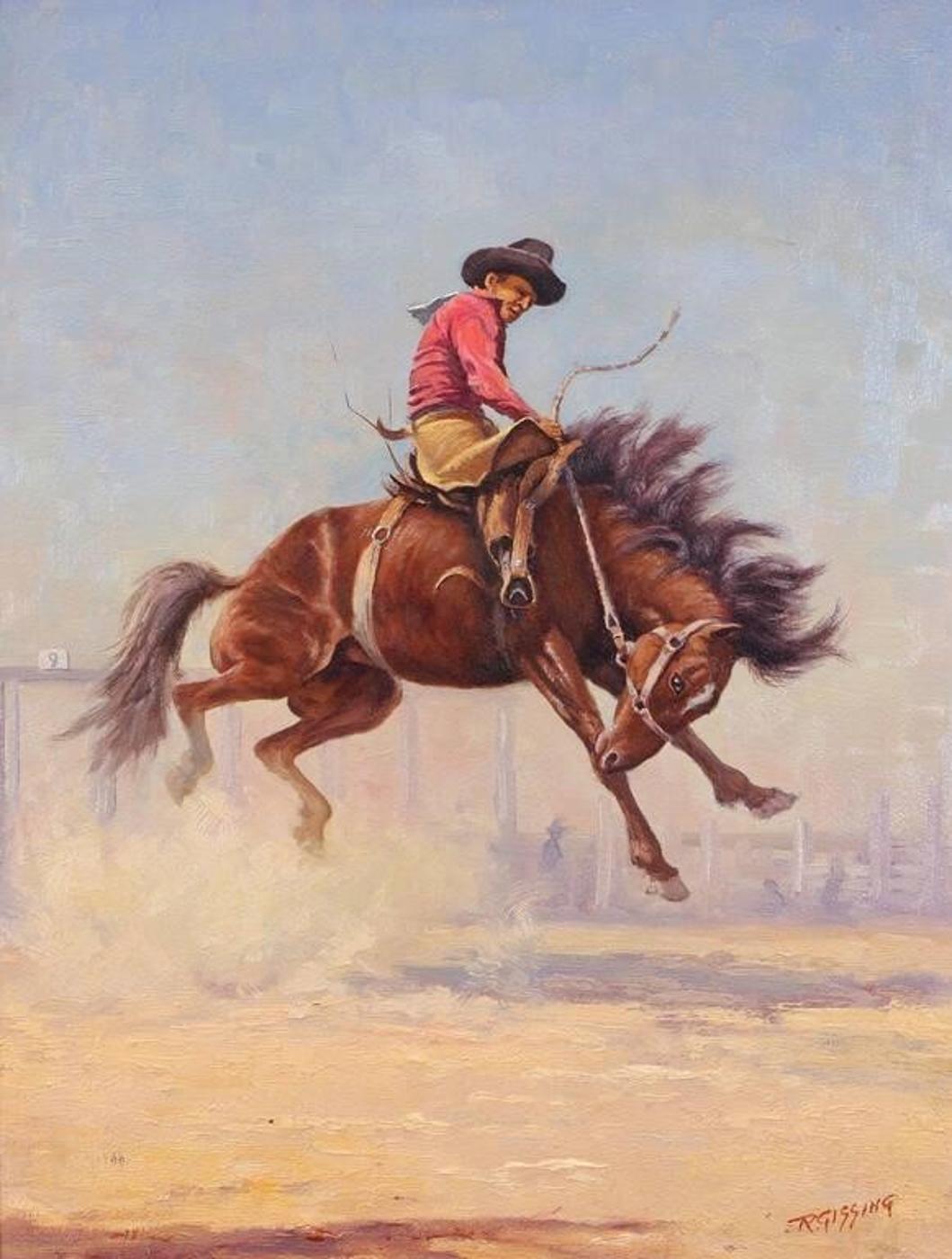 Roland Gissing (1895-1967) - Bucking Horse