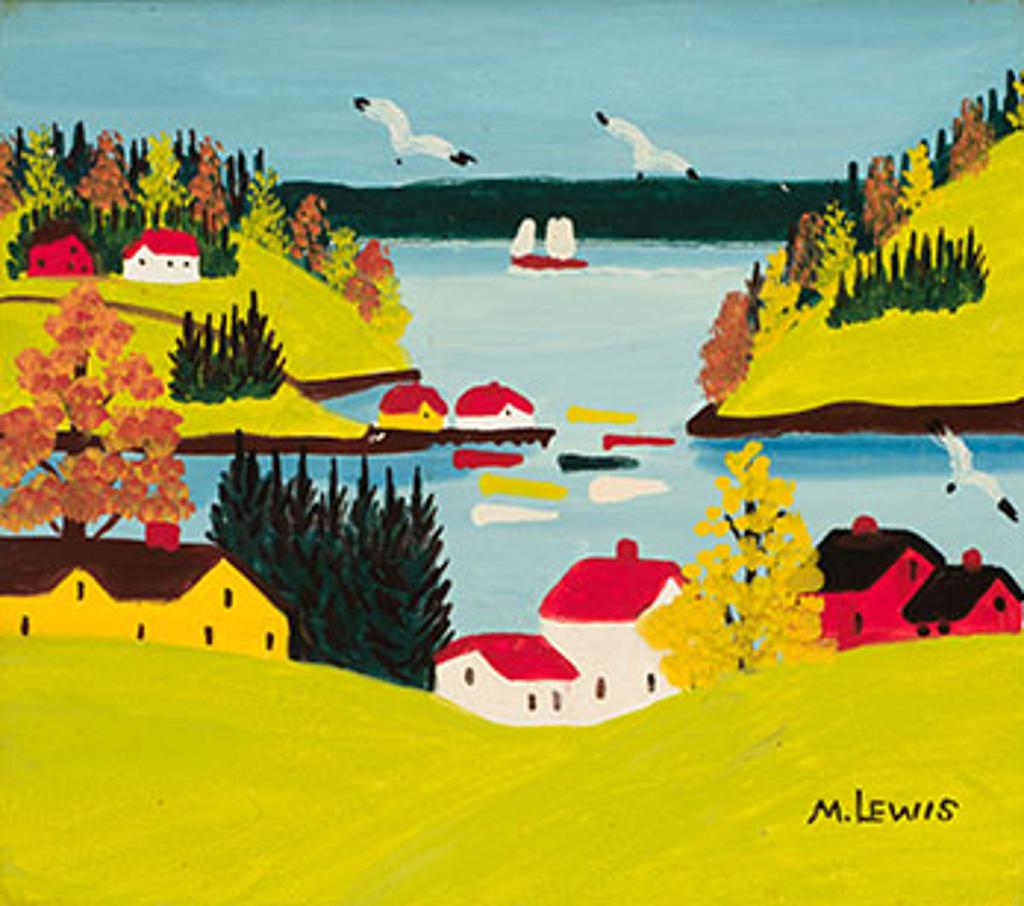 Maud Kathleen Lewis (1903-1970) - Sandy Cove in the Fall