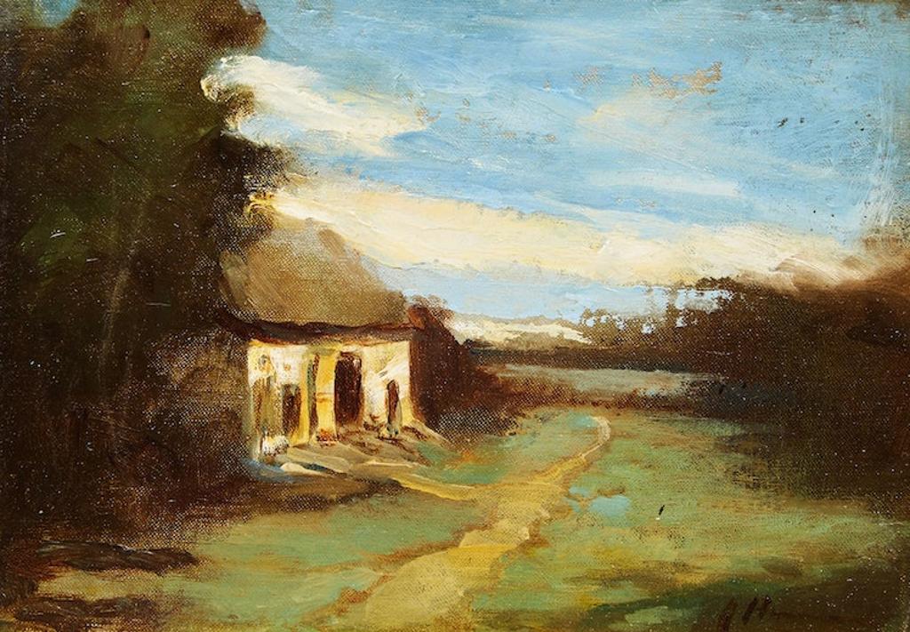 John A. Hammond (1843-1939) - House by the Roadside