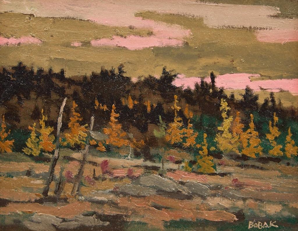 Bruno Joseph Bobak (1923-2012) - Fall Tamaracks