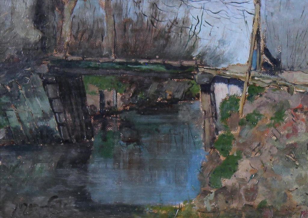 Marc-Aurèle de Foy Suzor-Coté (1869-1937) - Old Bridge, Arthabasca, P.Q