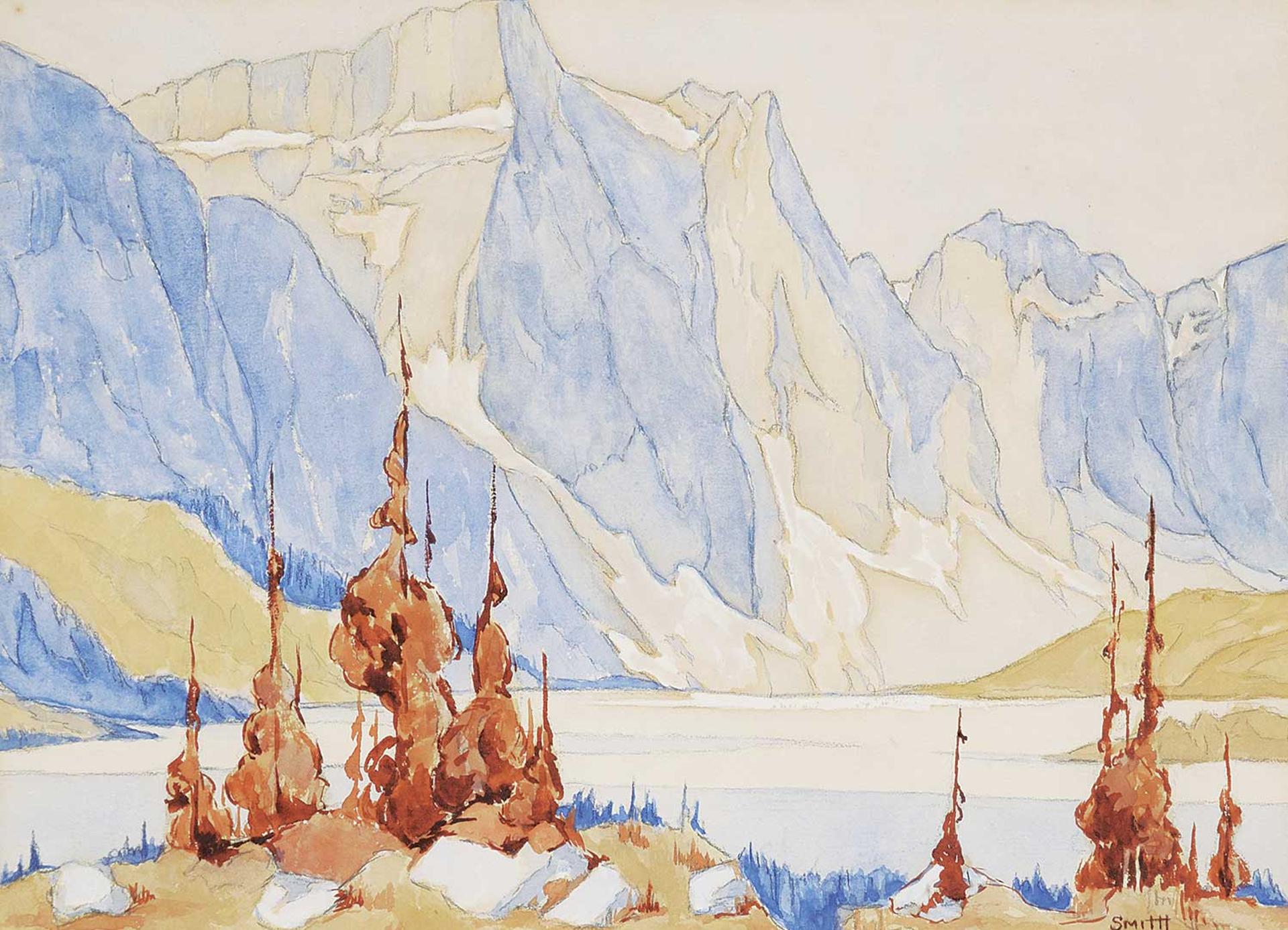 William St. Thomas Smith (1862-1947) - Untitled - Snow Melting in the Mountains