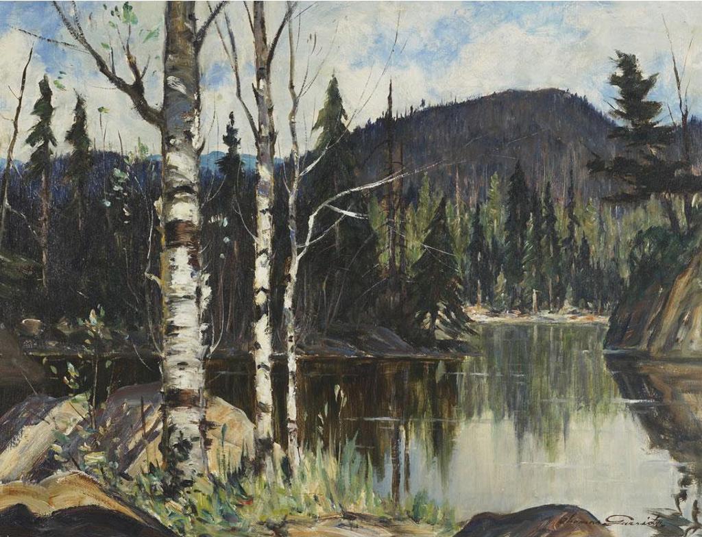 Thomas Hilton Garside (1906-1980) - Birch Trees By The Water