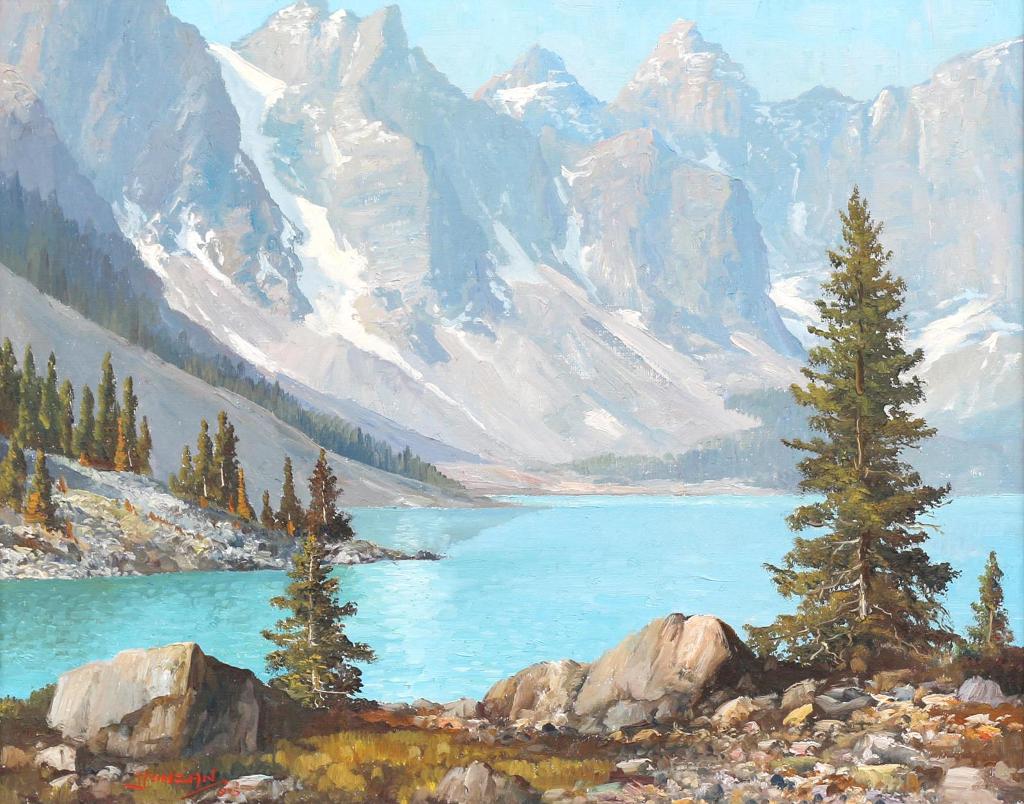 Duncan Mackinnon Crockford (1922-1991) - The Valley Of The Ten Peaks And Moraine Lake, Alta; 1975