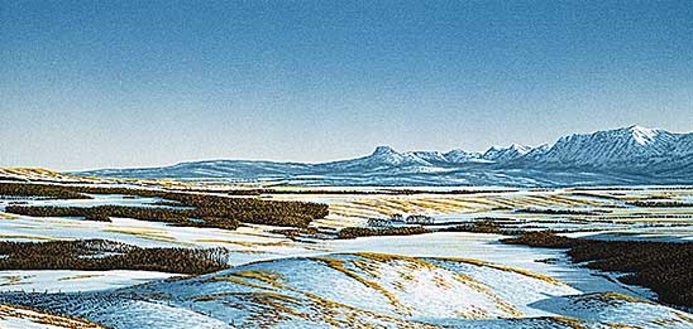 William H. (Bill) Webb (1940) - Winter Towards Chief Mountain