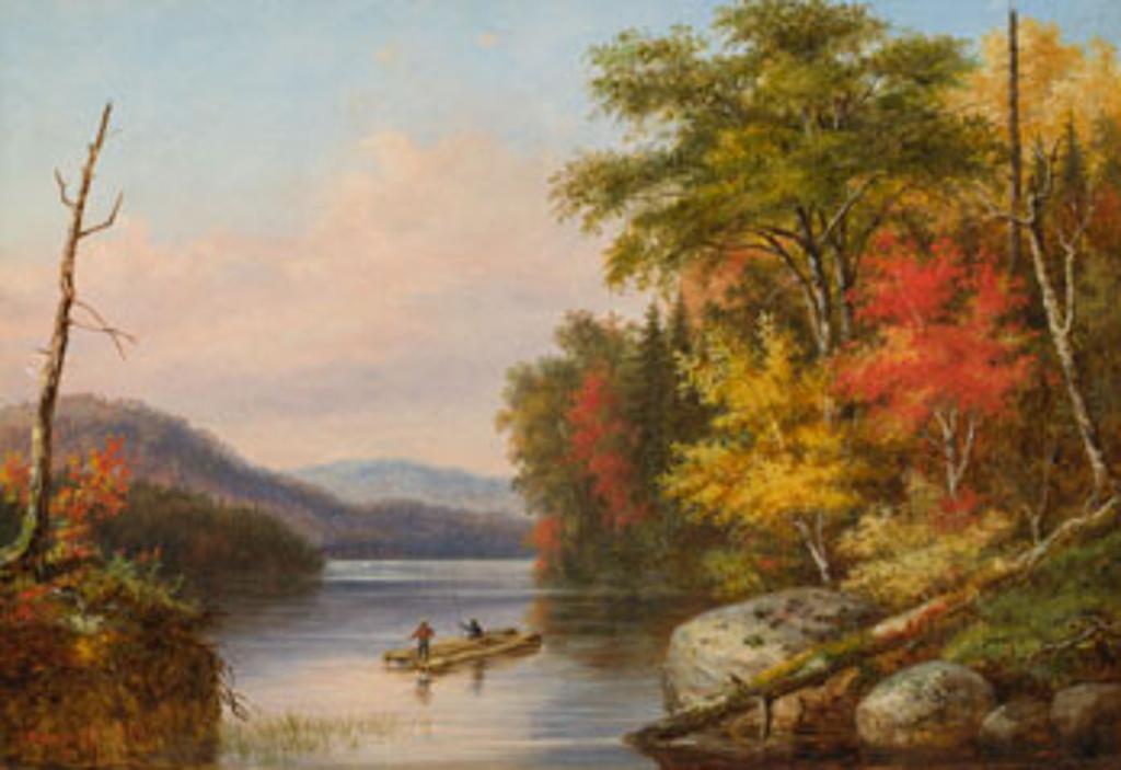 Cornelius David Krieghoff (1815-1872) - Raft in Autumn