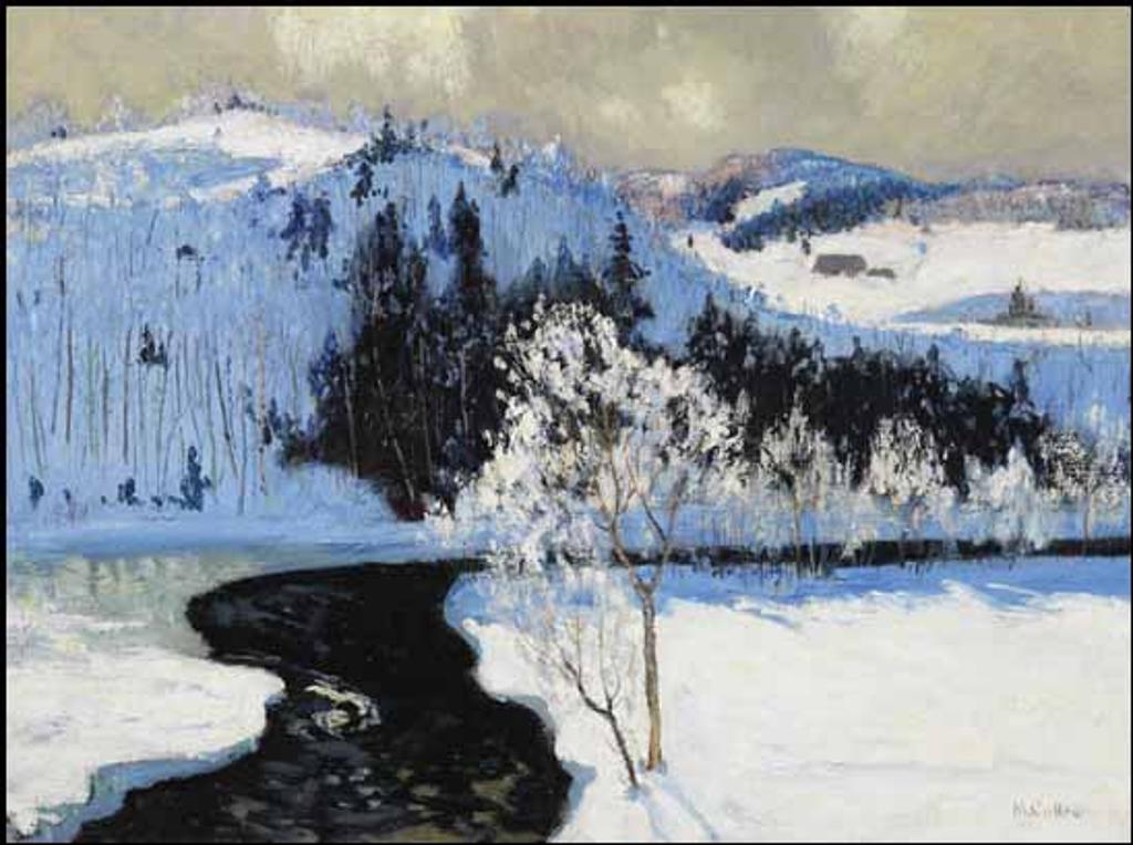 Maurice Galbraith Cullen (1866-1934) - Dark Waters, Winter in the Laurentians