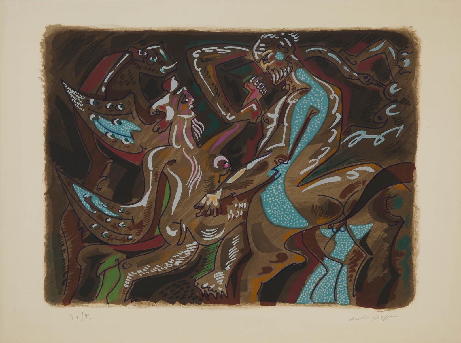 André Masson (1896-1987) - Adam Et Eve