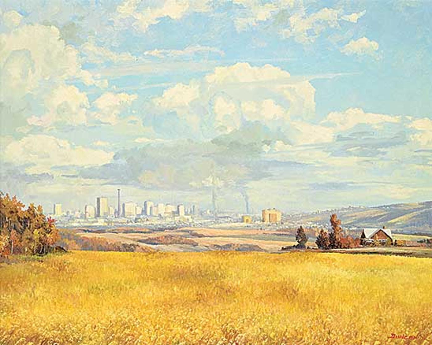 Duncan Mackinnon Crockford (1922-1991) - Glimpse of the City [Calgary]