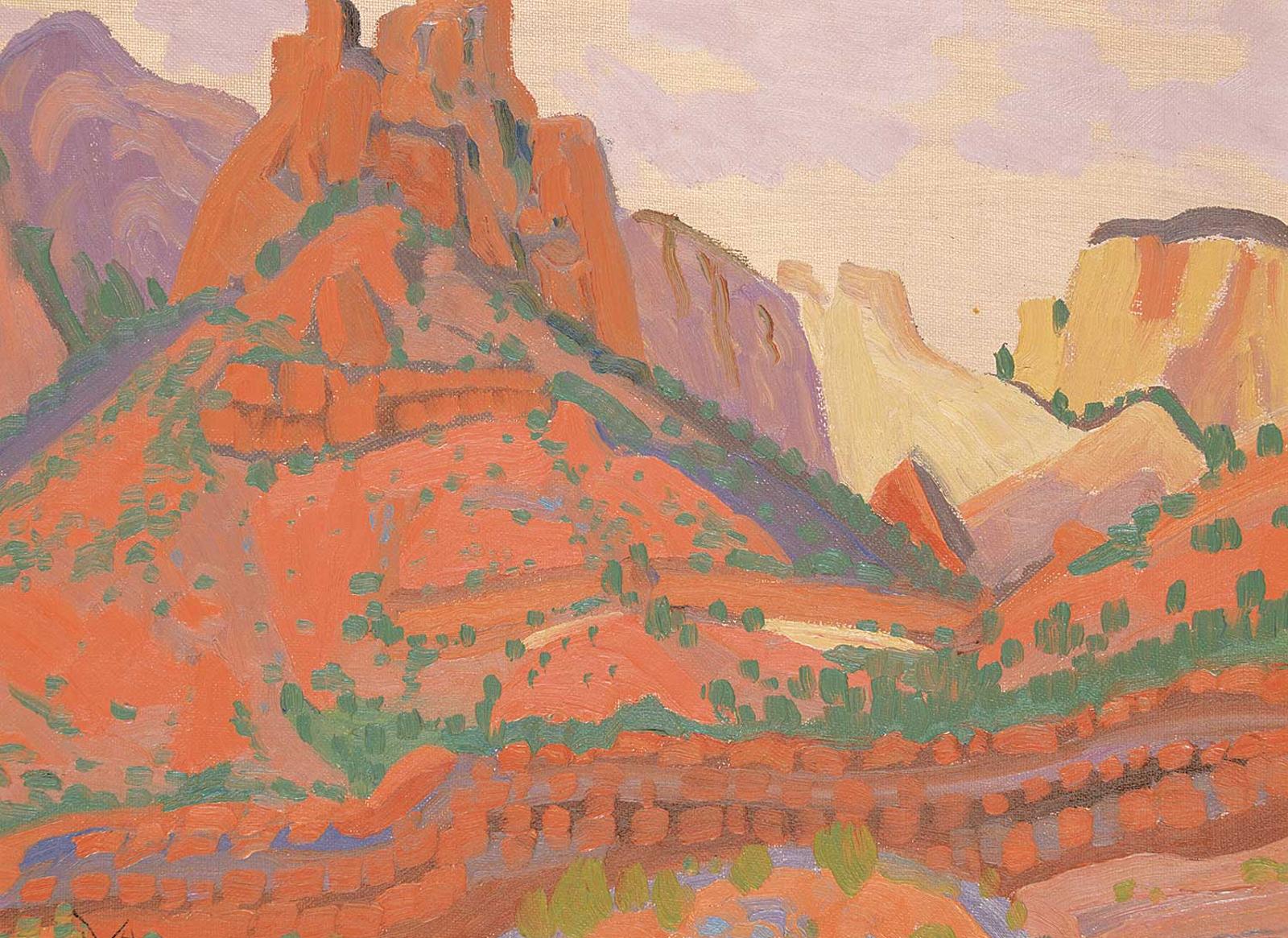 Illingworth Holey (Buck) Kerr (1905-1989) - The Beehive, at West Temple Zion Nat. Park, Utah