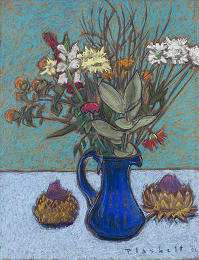 Joseph (Joe) Francis Plaskett (1918-2014) - Flowers With Two Artichokes #2