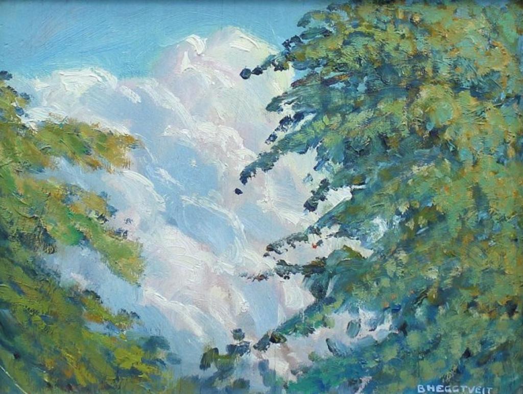 Bruce Allen Heggtveit (1917-2002) - Tree Tops & Clouds