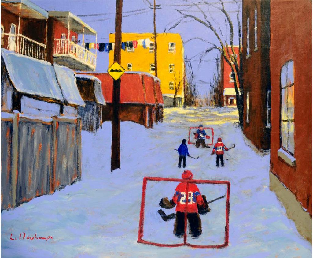 Luc Deschamps (1961-2021) - The penalty shot  Montreal alley