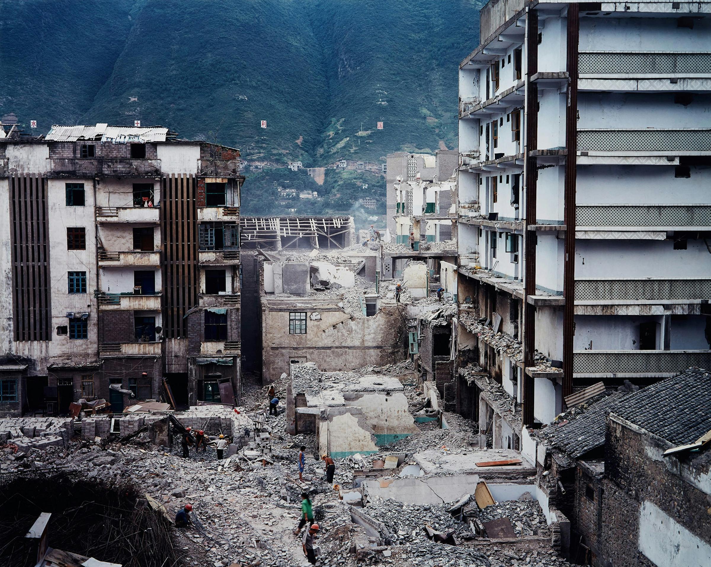 Edward Burtynsky (1955) - Three Gorges Dam Project, Wushan #3, Yangtze River, China