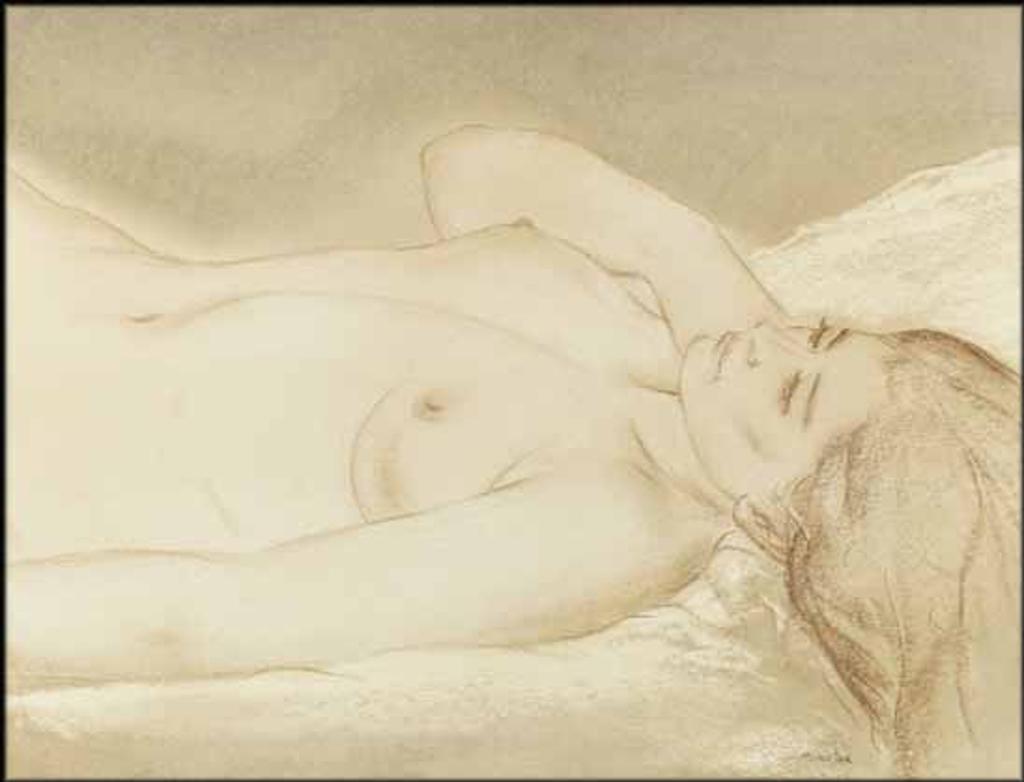 Louis Muhlstock (1904-2001) - Reclining Nude