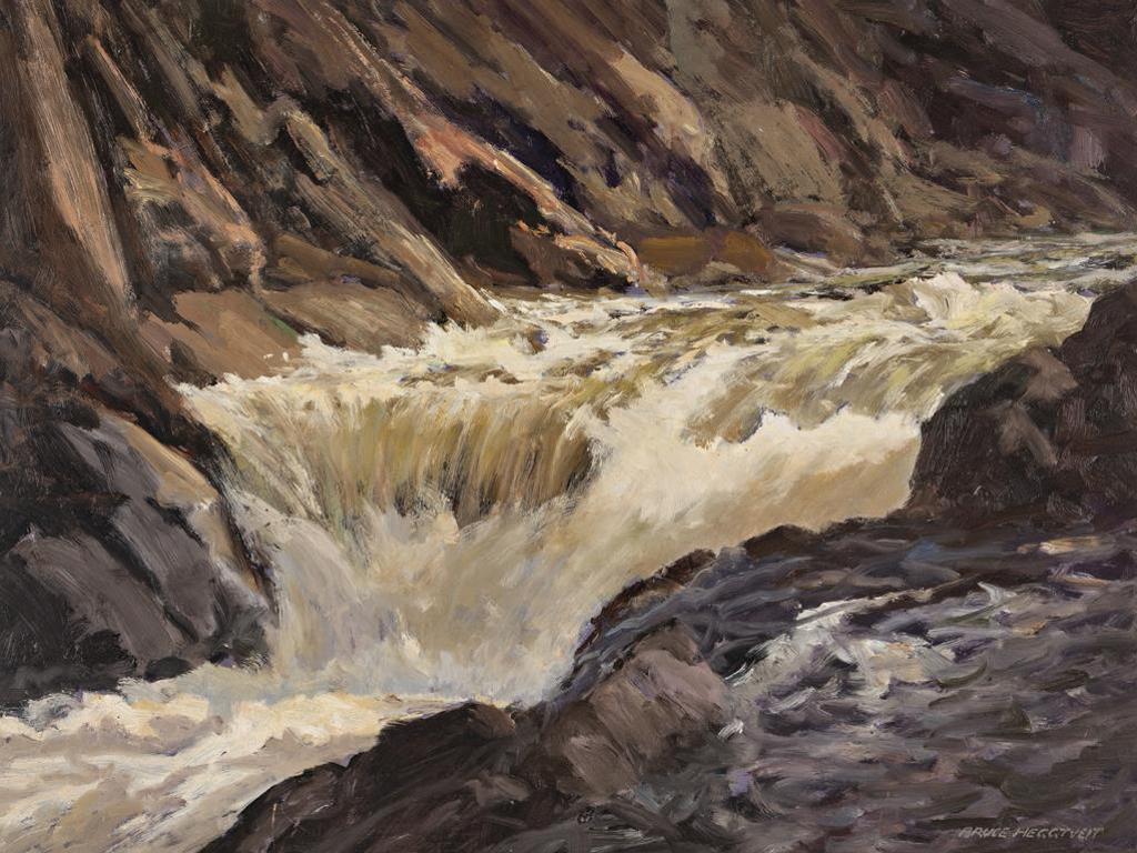 Bruce Allen Heggtveit (1917-2002) - Waterfall, La Verendrye Park, Quebec