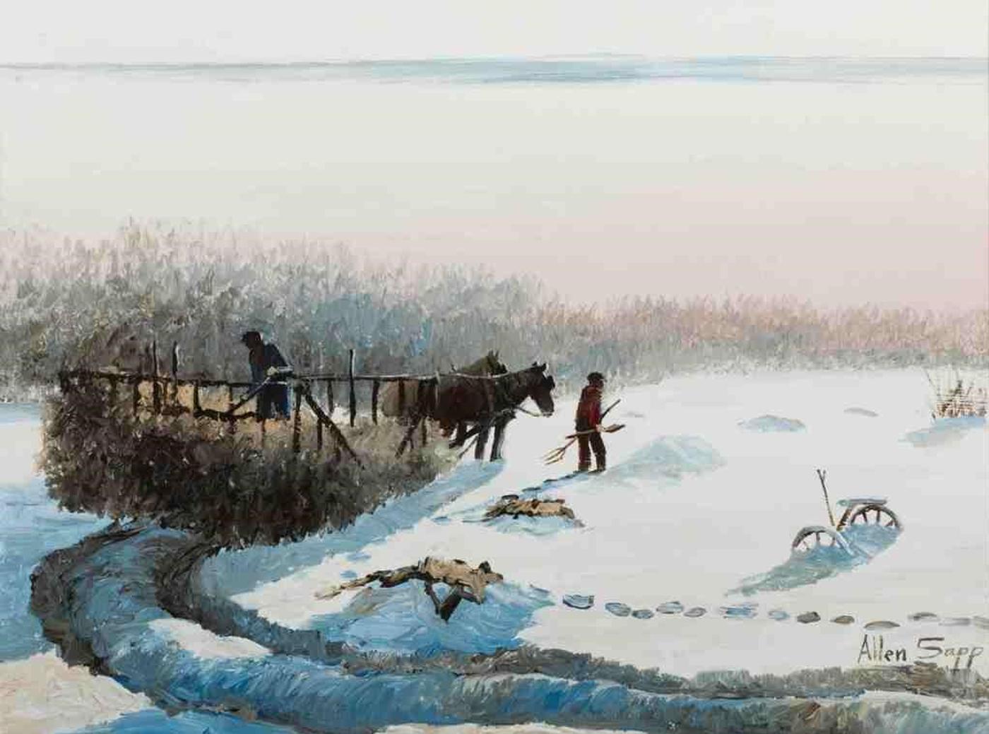 Allen Fredrick Sapp (1929-2015) - Taking Hay Home (1981)