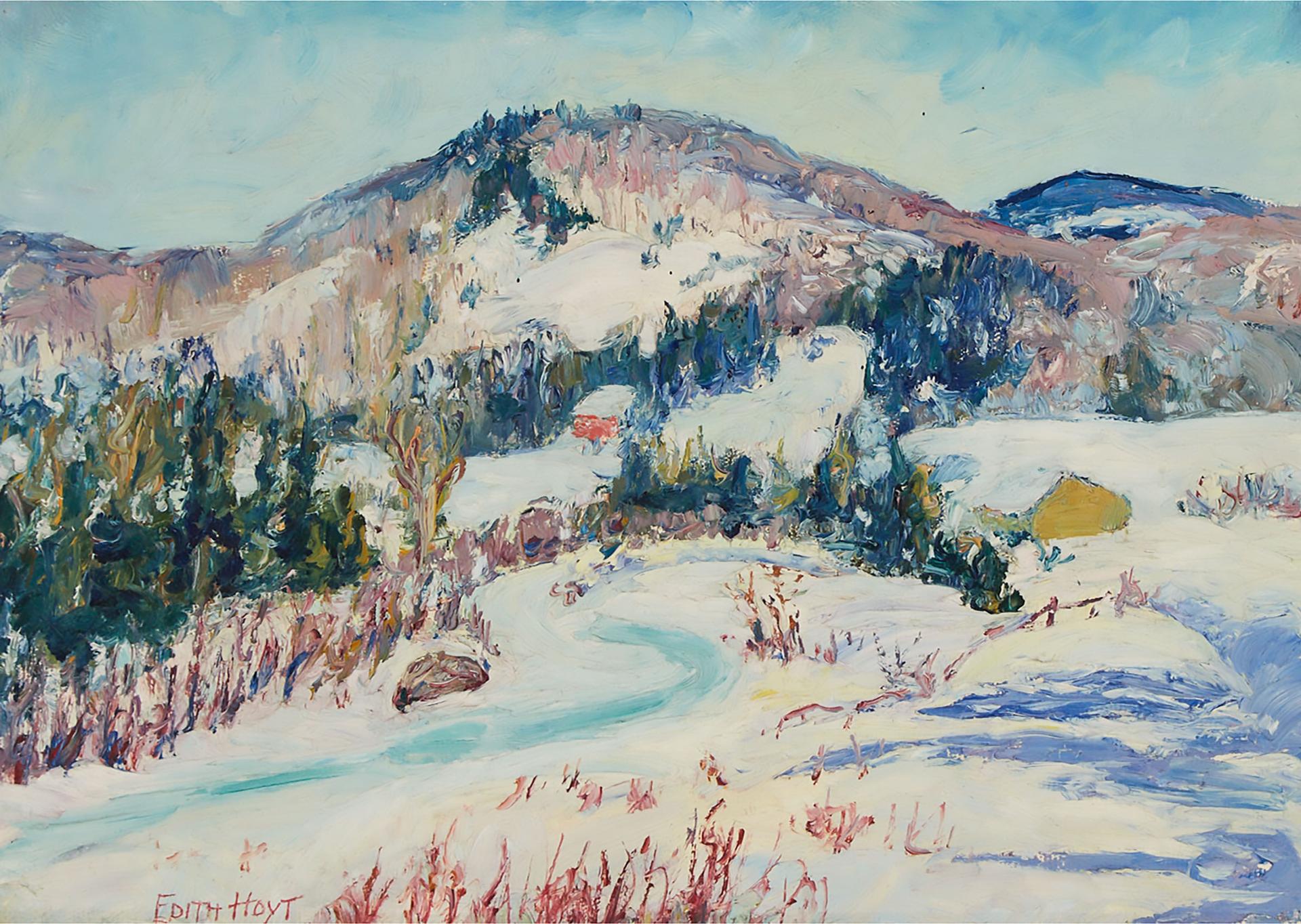 Edith Hoyt - Beauport, Pq,  L'hiver (Winter Landscape In Beauport, Quebec)