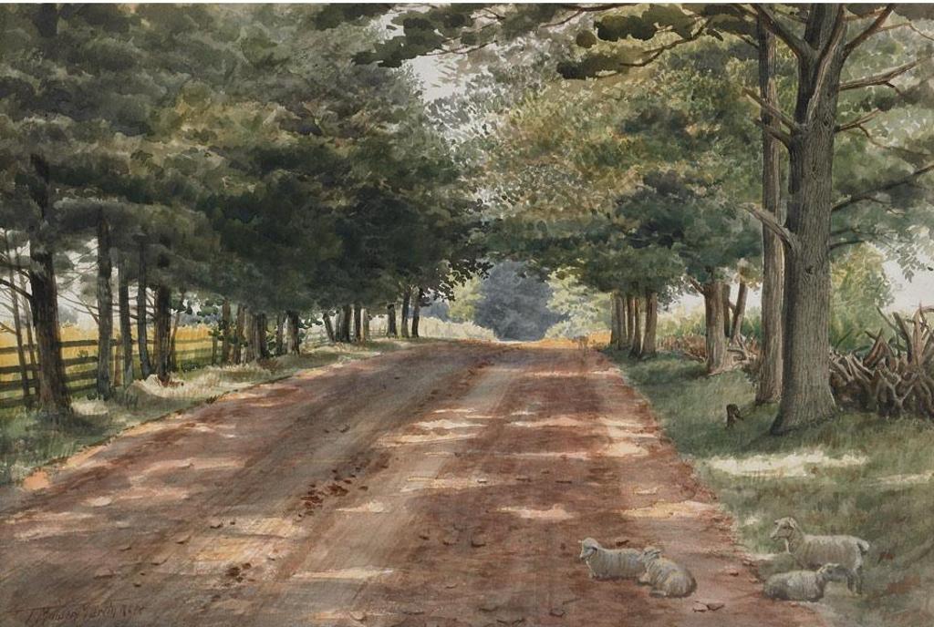 Thomas Mower Martin (1838-1934) - Sunlit Roadway