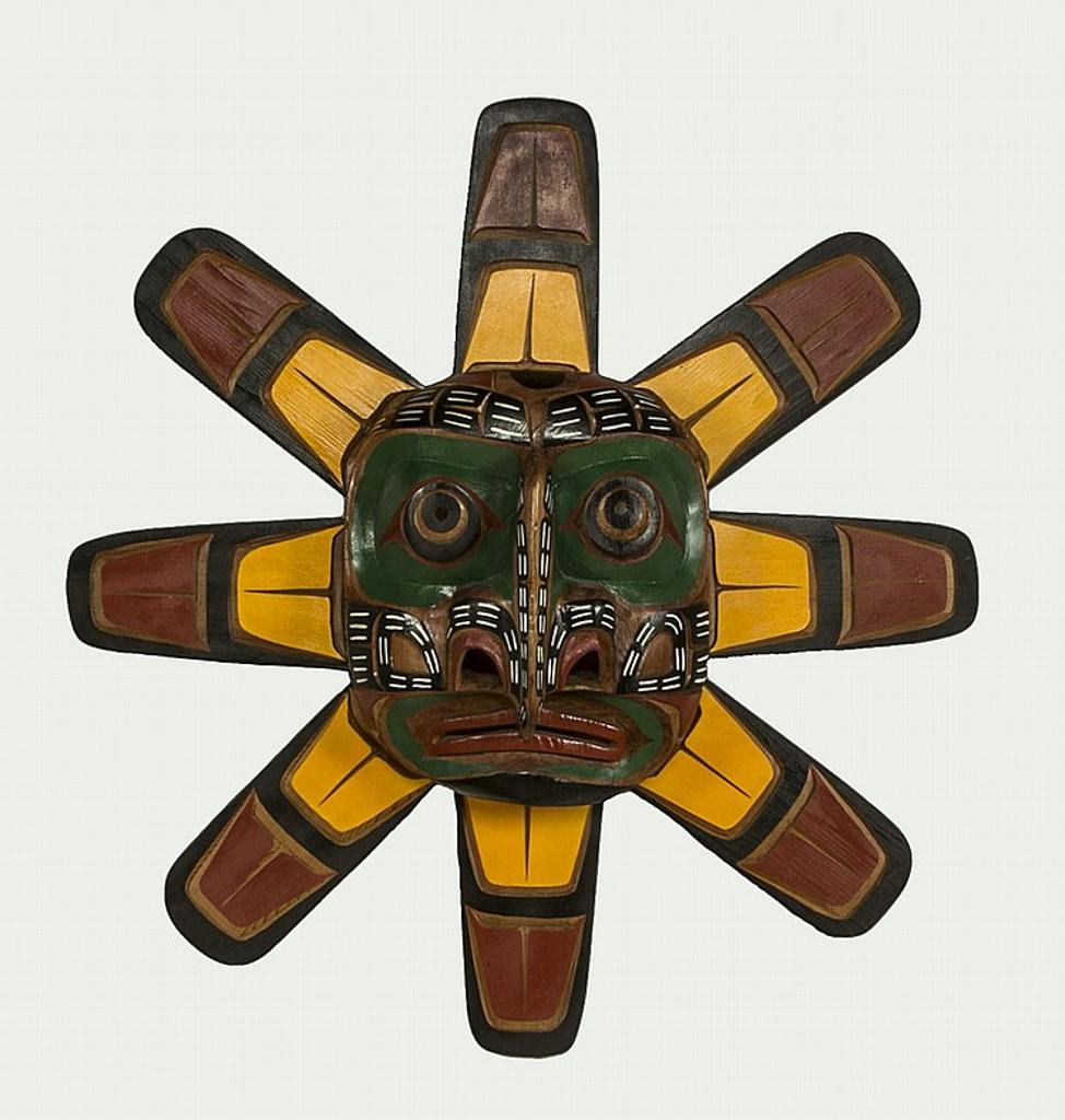 Jimmy Joseph (1957) - a carved and polychromed Sun mask