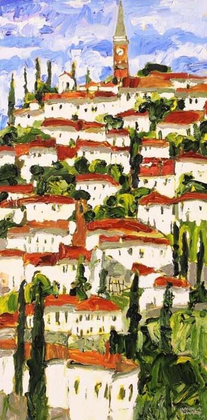 Claude Alphonse Simard (1956-2014) - Village En Chianti; 2005