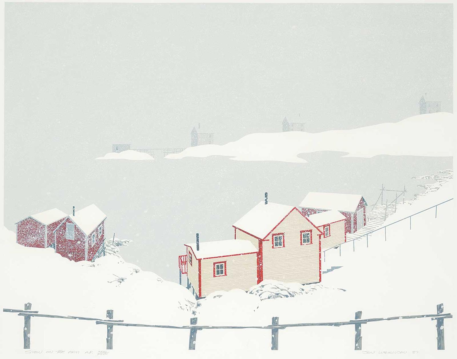 Jon Frederick Wilkinson (1940-2012) - Snow on the Arm  #A.P. XXII/XXVII