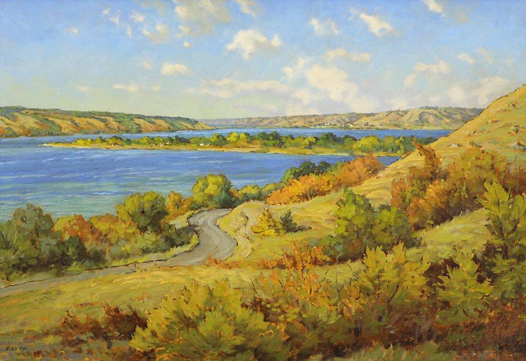 Ernest (Ernie) Luthi (1906-1983) - September In The North Hills Of Katepwa, Looking Towards Sandy Beach
