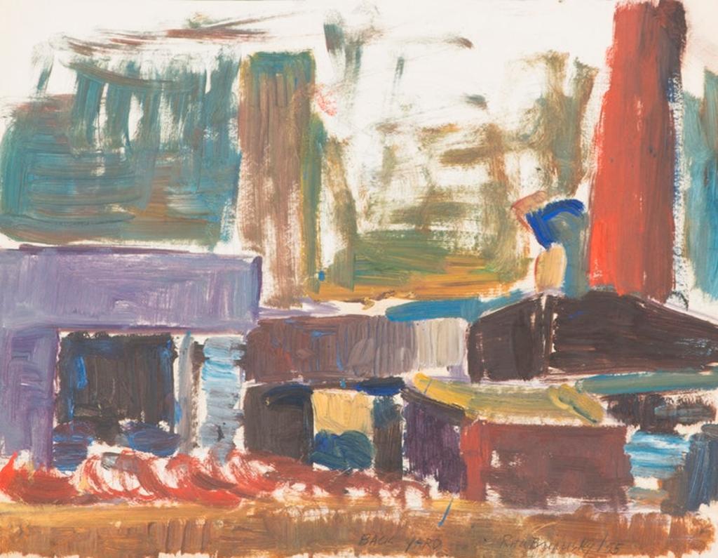 Rita Briansky (1925-1966) - Study From Henry Moore; Autumn Study; Back Yard; 