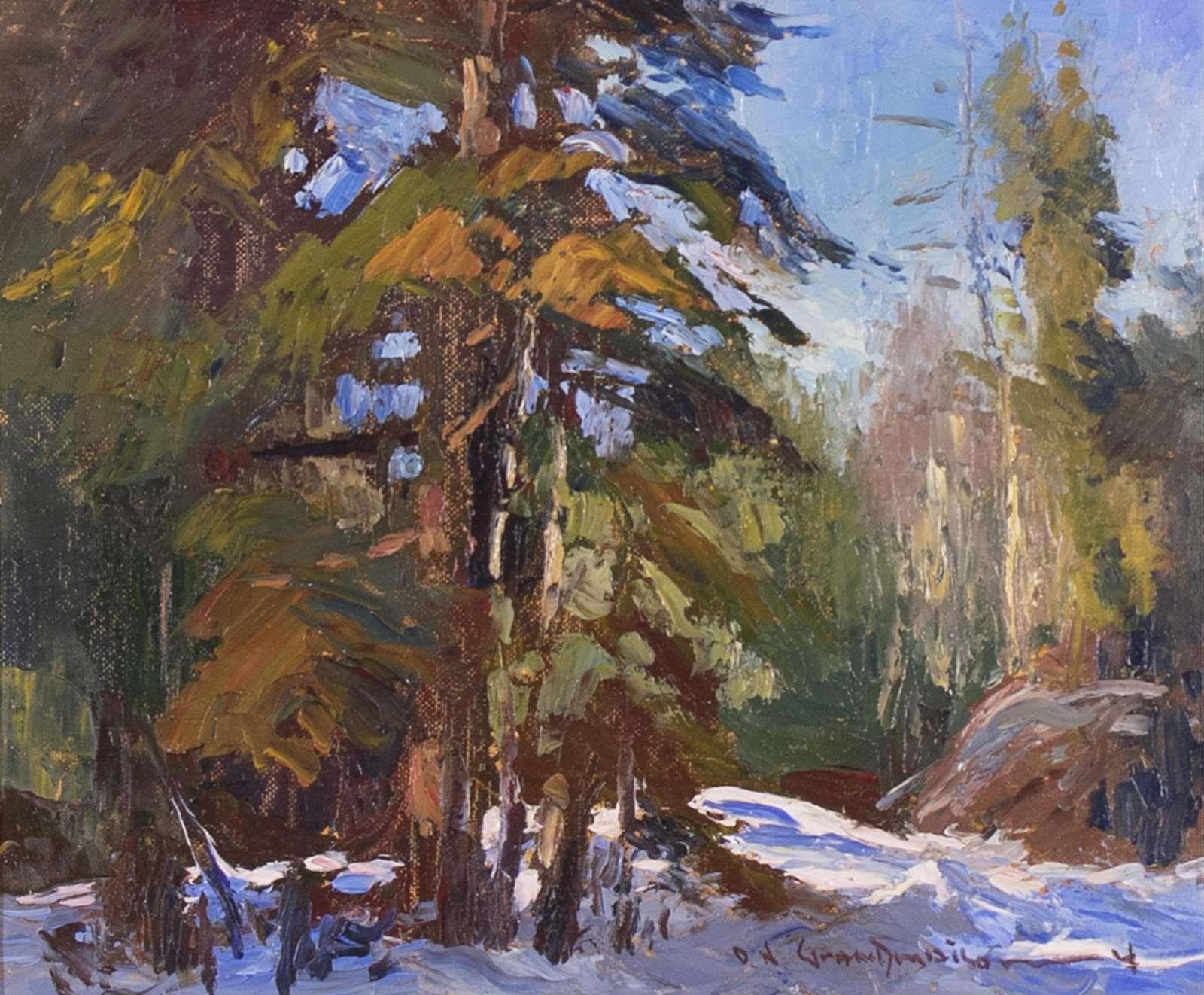 Orestes Nicholas (Rick) Grandmaison (1932-1985) - Winter Sunlight Near Banff; 1966
