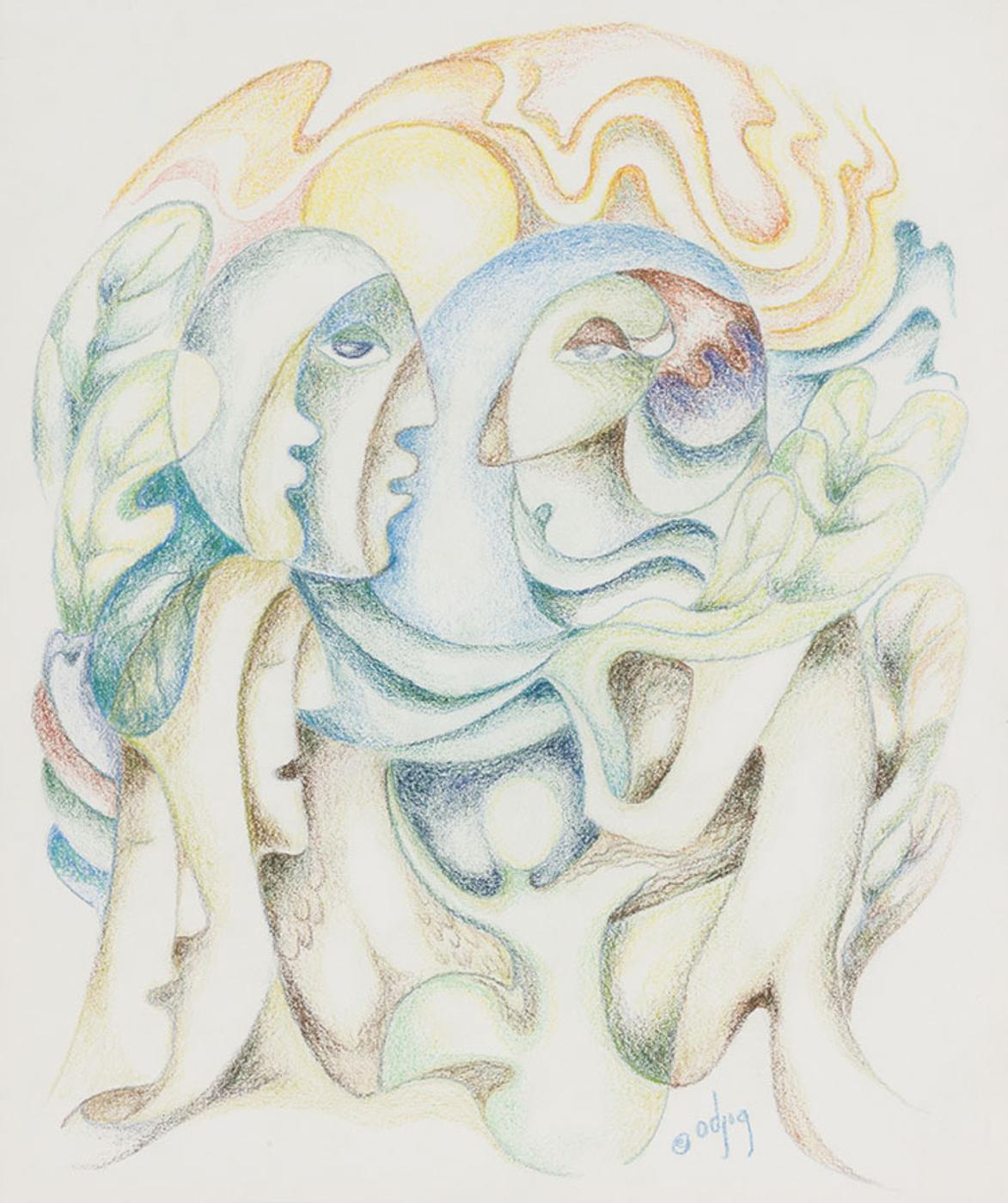 Daphne Odjig (1919-2016) - Birth of Dawn