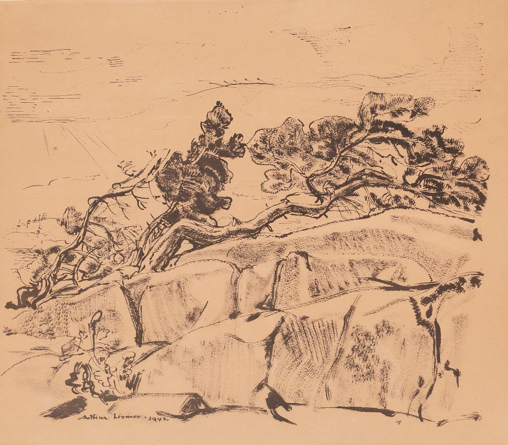 Arthur Lismer (1885-1969) - Rocks And Pines, Georgian Bay