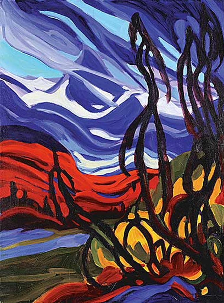 Jean Fosbrooke (1939) - Untitled - Red Mountains