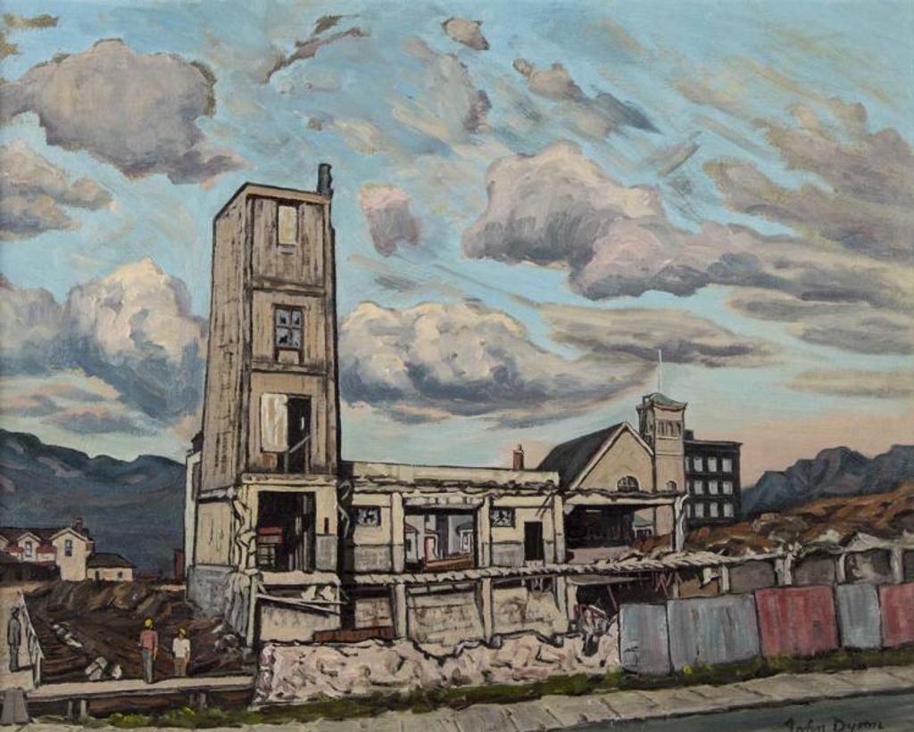 John Holrod Dyson (1910-1993) - Demolition in Chinatown