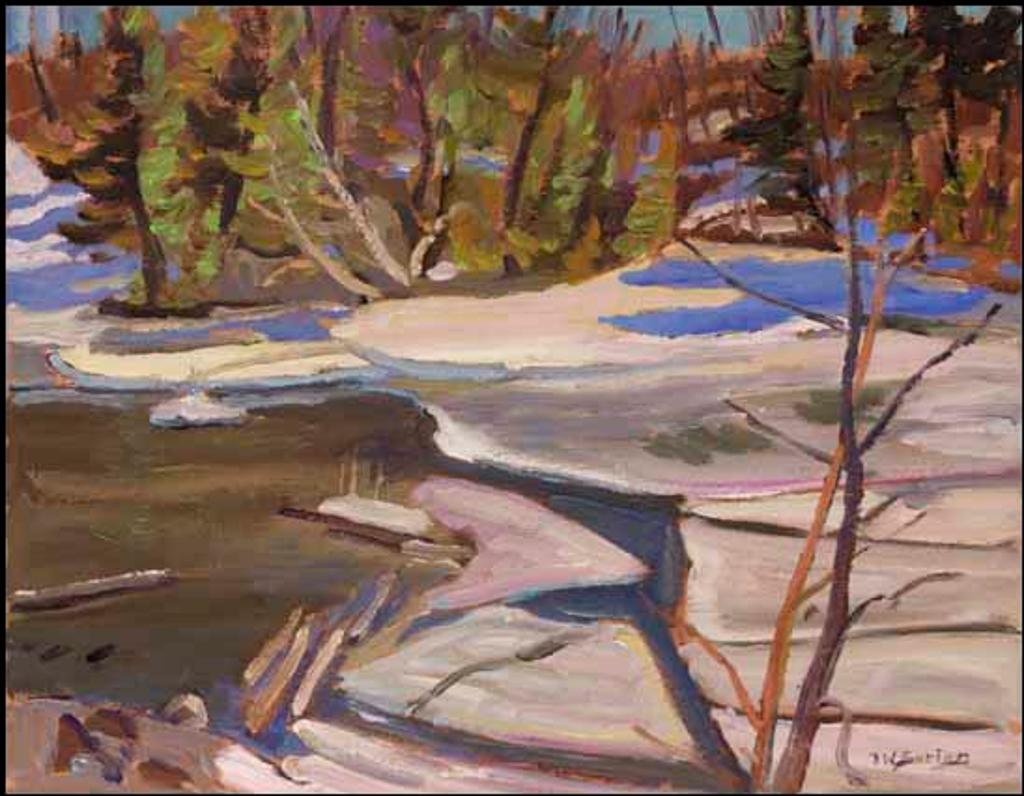 Ralph Wallace Burton (1905-1983) - Ice on the Gatineau, Spring