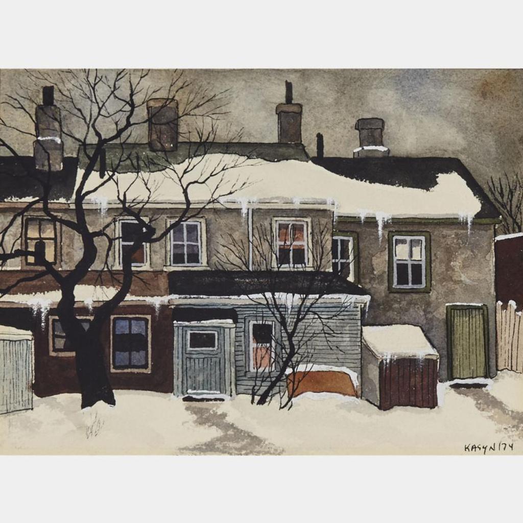 John Kasyn (1926-2008) - Winter On Portland Street