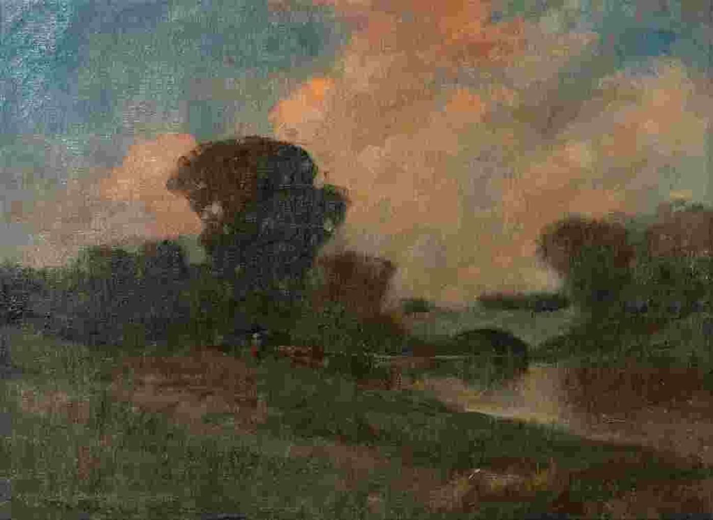 Endre Komoaromi-Kacz (1880-1969) - Landscape with Clouds